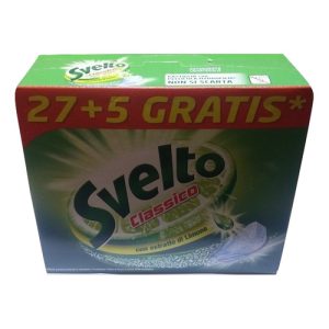 Ταμπλέτες Πλυντηρίου Πιάτων Svelto Λεμόνι 32τμχ